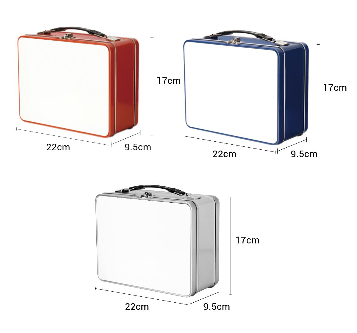 Metal Lunch Box-Stainless-with aluminum sheet