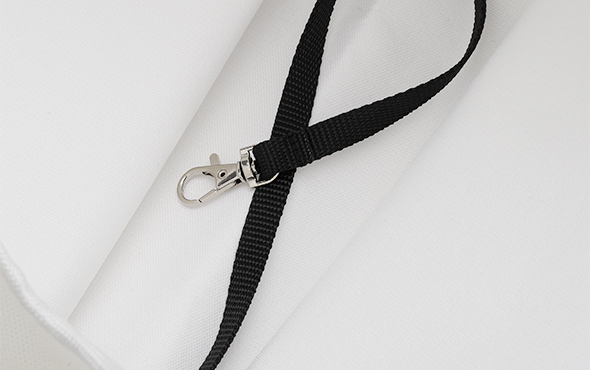 White Linen PET Carrier Bag