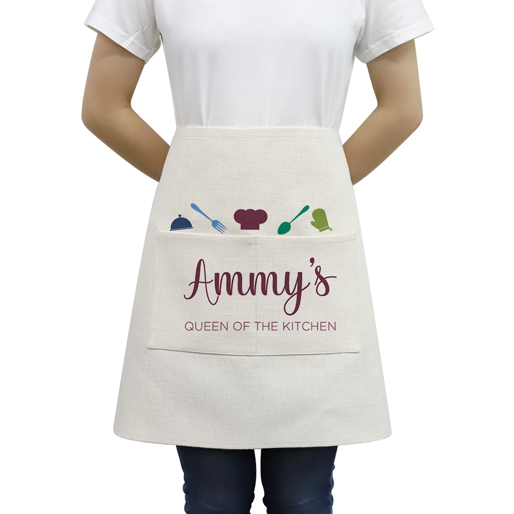 Sublimation Linen Waist Apron