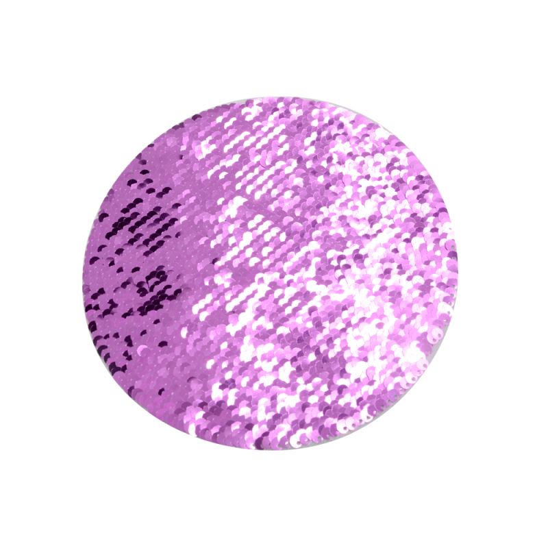 Purple/White Sequin Transfer  Round Dia 15.5cm