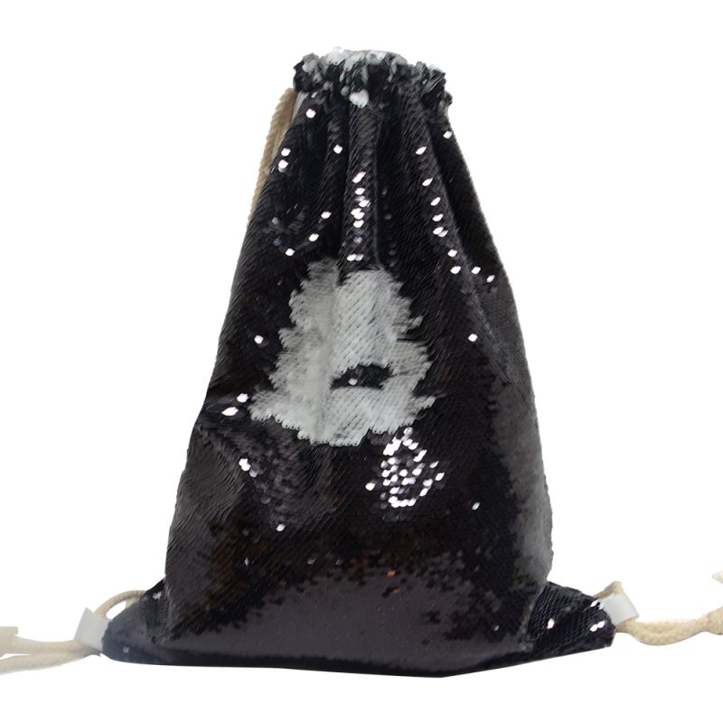 Sequin Drawstring Bag