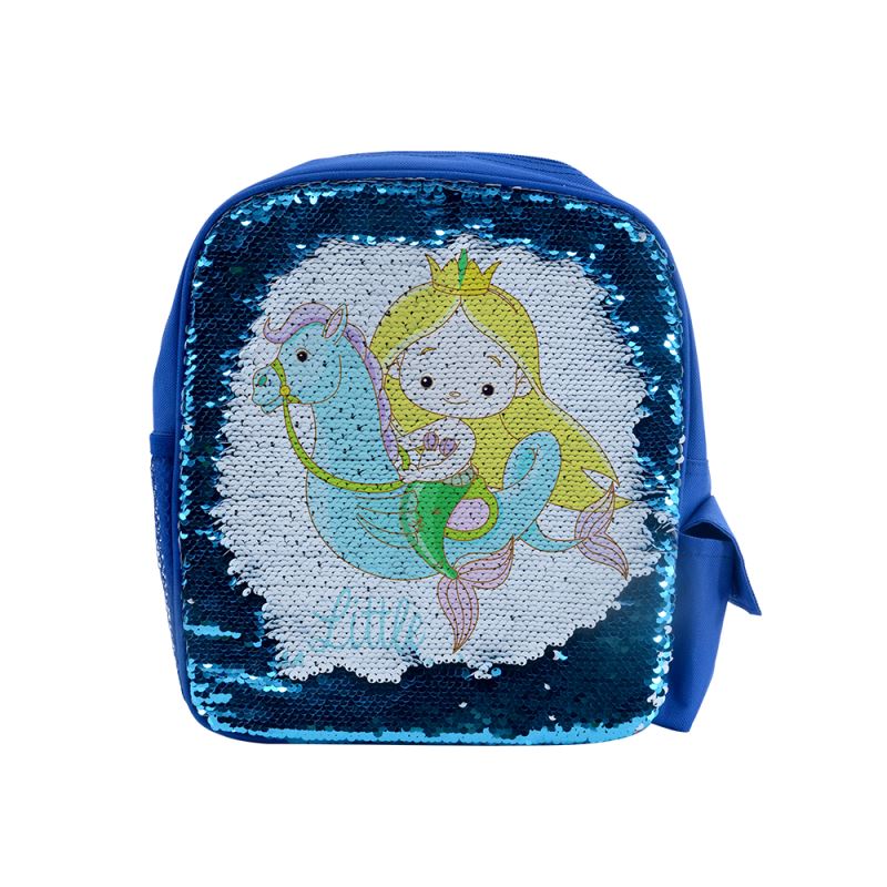 Sequin Kids Backpack-Blue