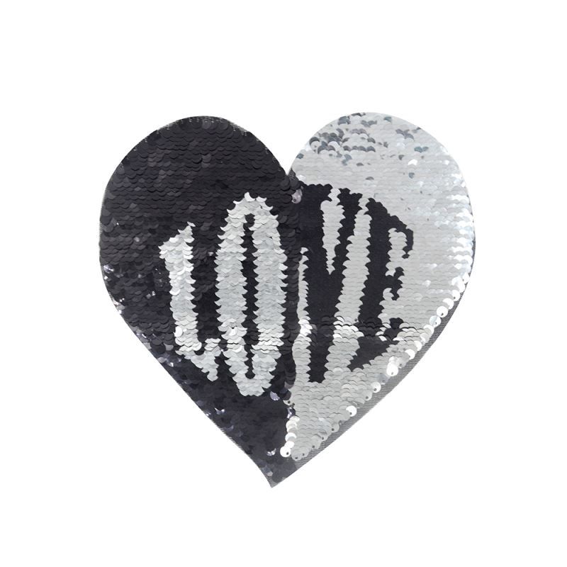 Sequin Transfer-Heart Shape (Love/Kiss) 16.5*19.5cm