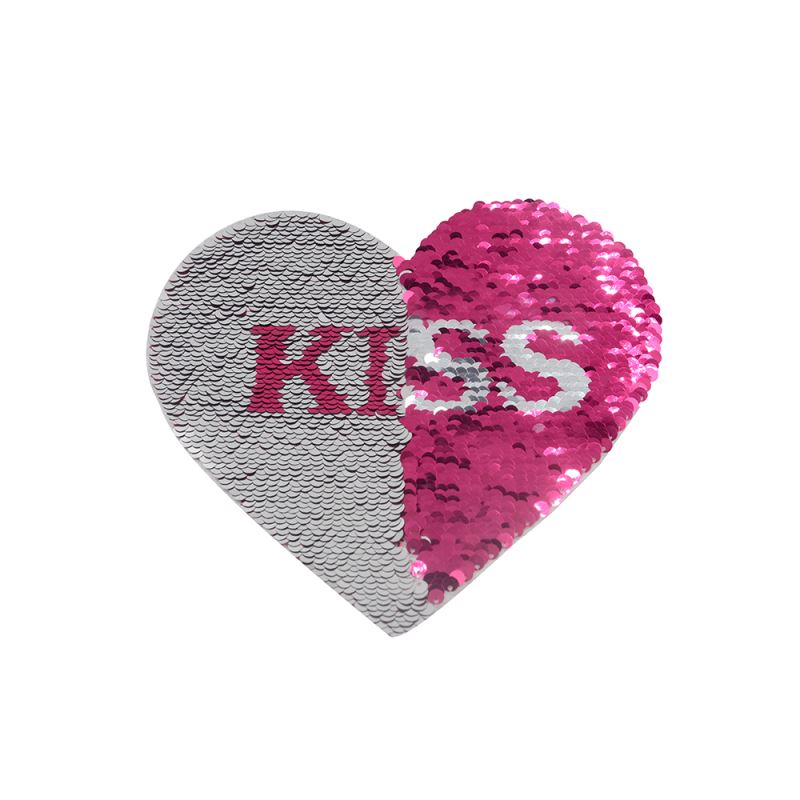 heart flip sequins adhesive