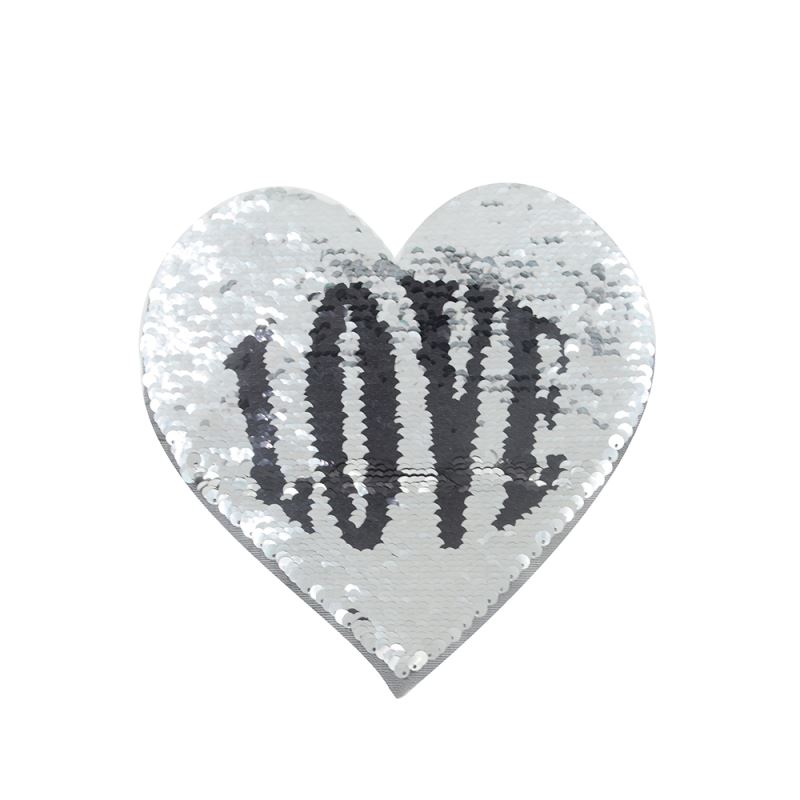 Sequin Transfer-Heart Shape (Love/Kiss) 16.5*19.5cm