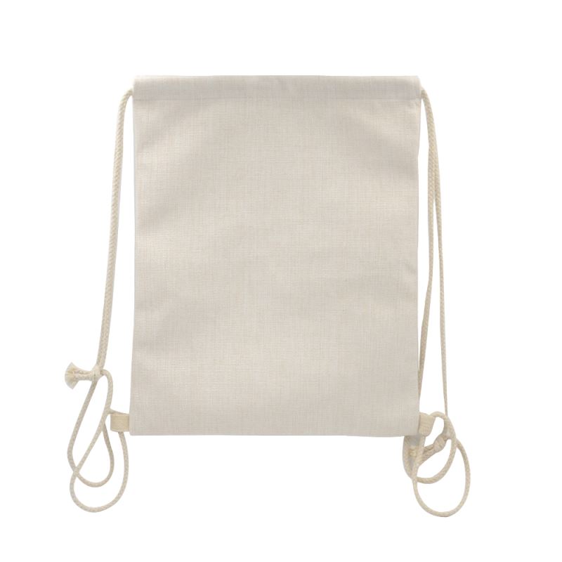 Blank Gifts Linen Sublimation Drawstring Bags Bulk