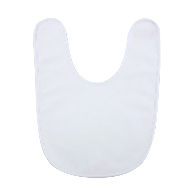 Baby Bib Fleece White