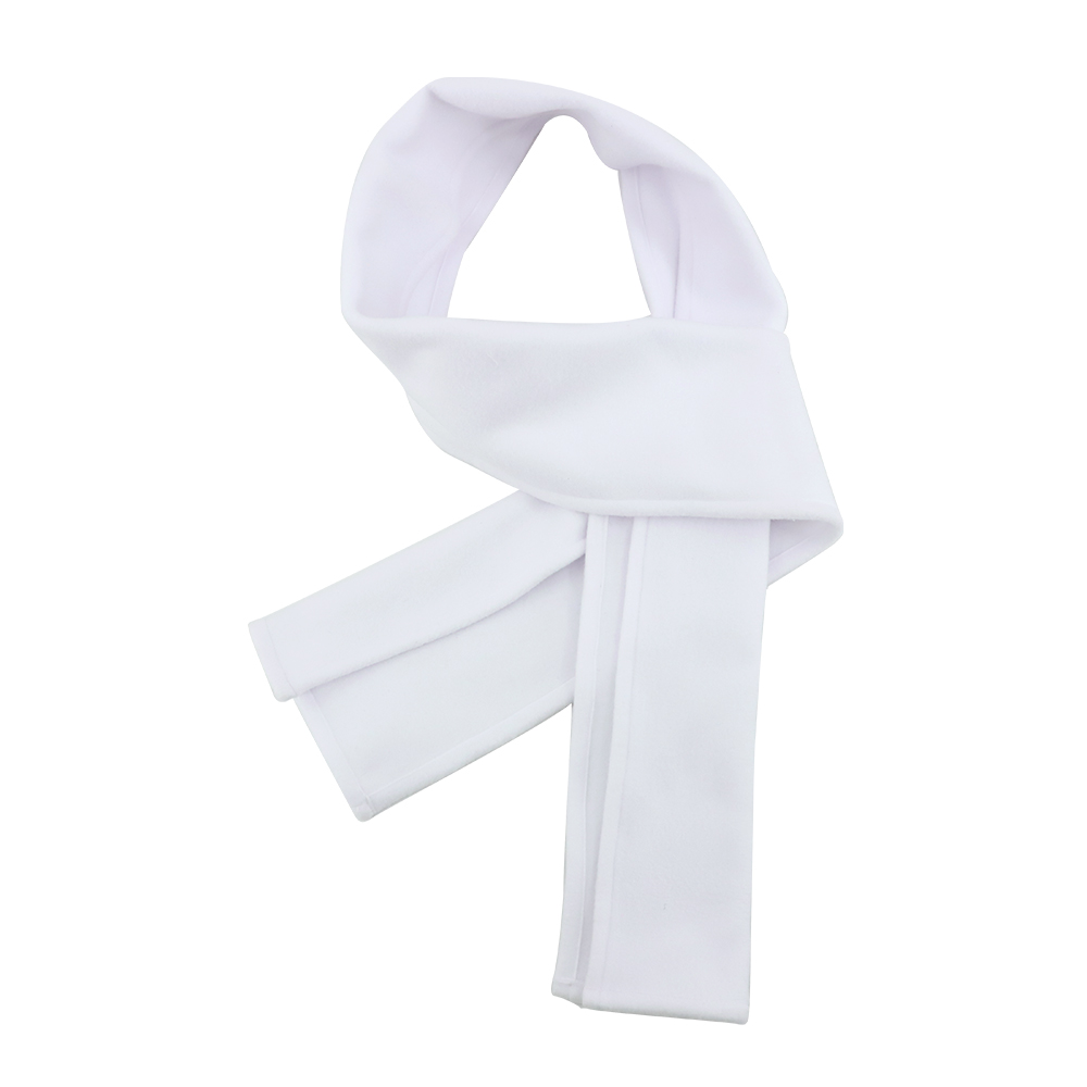 Scarf Fleece White-7.5