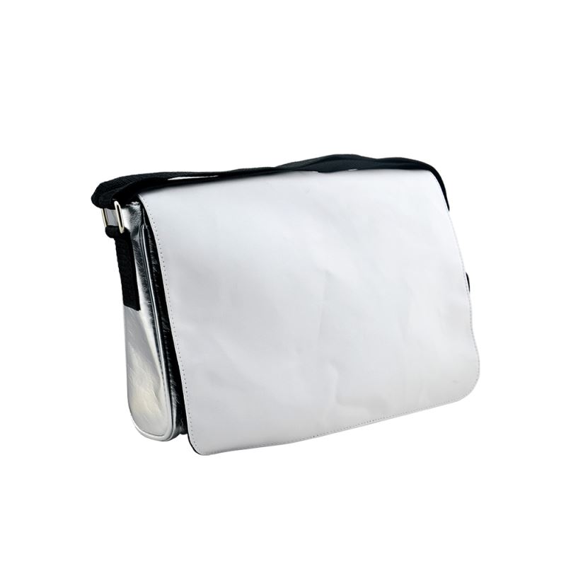 PU Leather Shoulder Bag - Silver