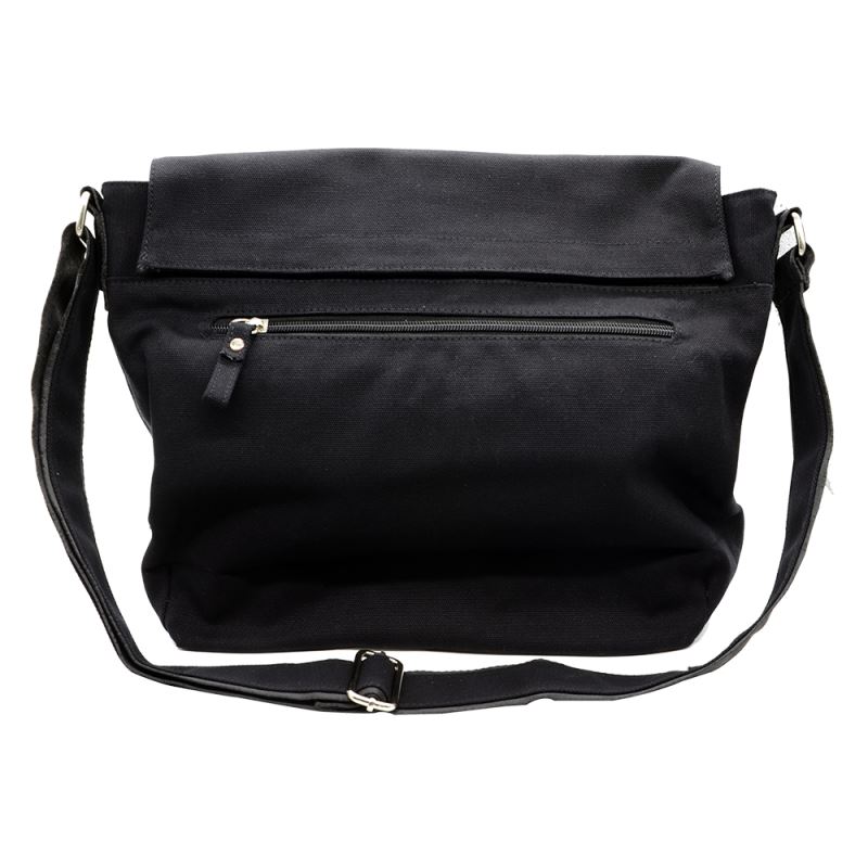 Sublimation Blank Canvas Shoulder Bag-Black