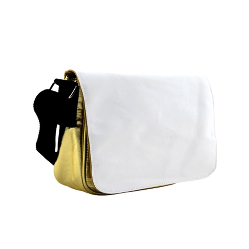 PU Leather Shoulder Bag - Golden