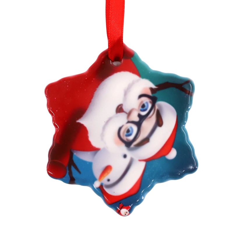 ceramic photo ornament