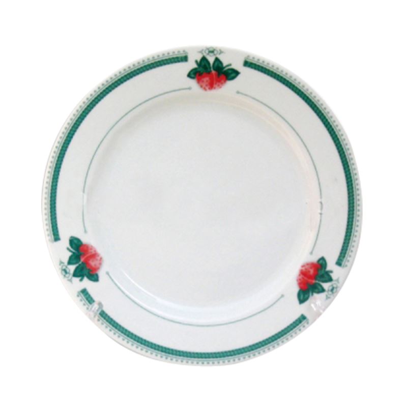 8'' Plate with  Lutus Leaf Rim