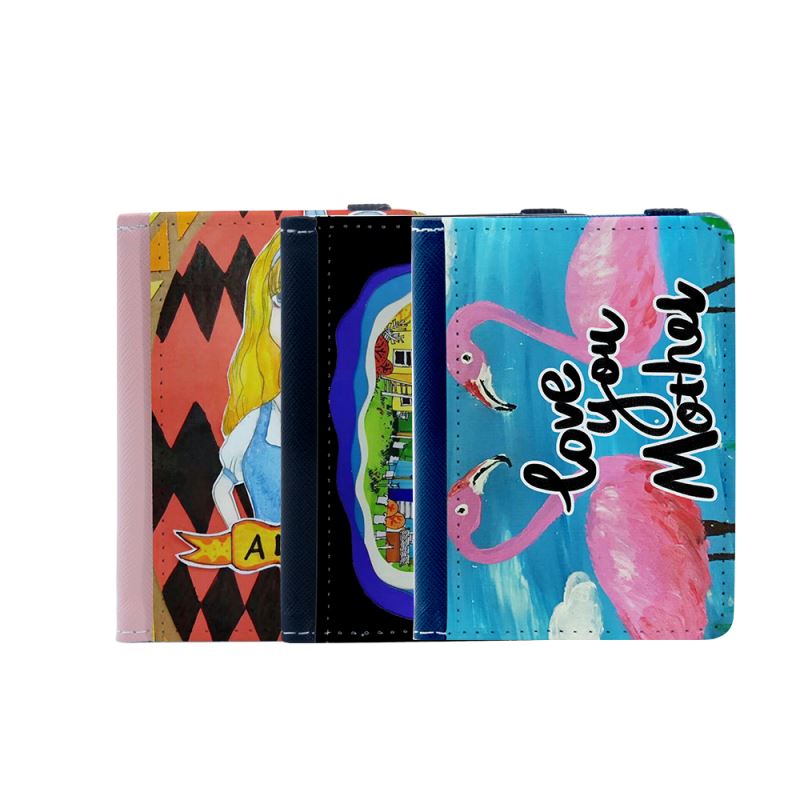 PU Card Holder - Black/Pink/Blue