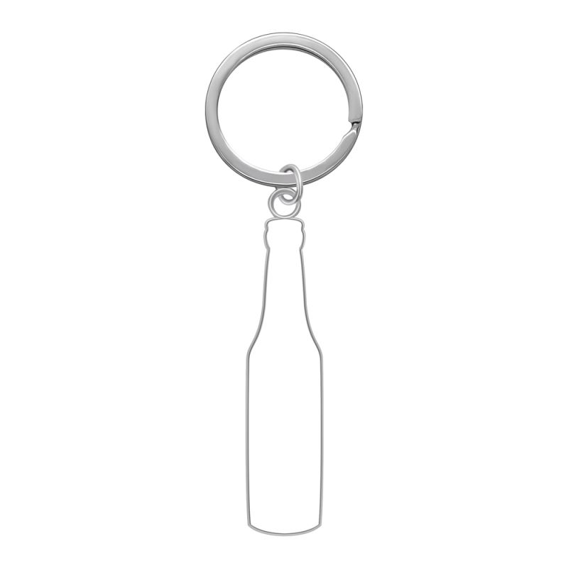 15pcs Sublimation Blanks Keychains Metal Bottle Opener DIY Gifts