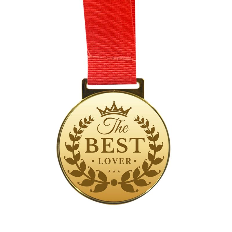 Medal（Dia 5.4CM) with Red Cord (Length 40.5CM)