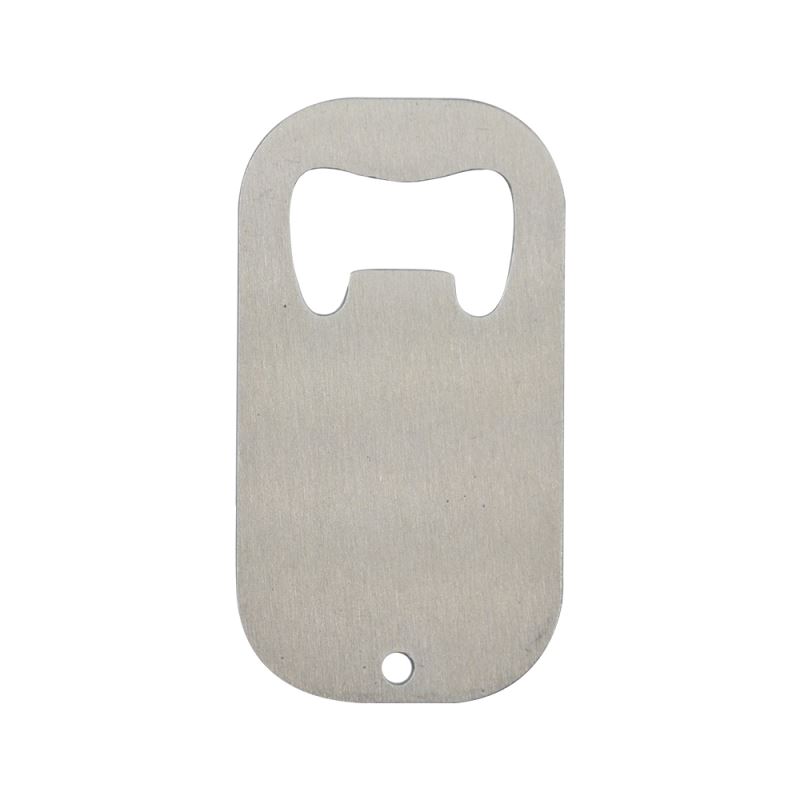 Stainless Steel Bottle Opener-Dog Tag Shape-Silver