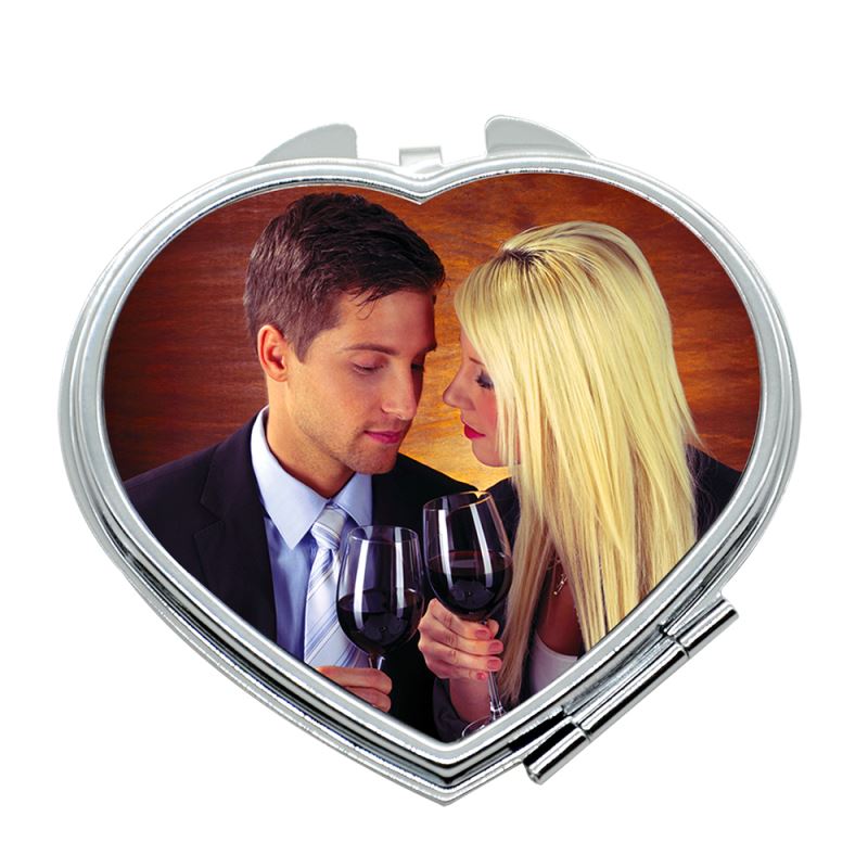 Compact Mirror - Heart - B14