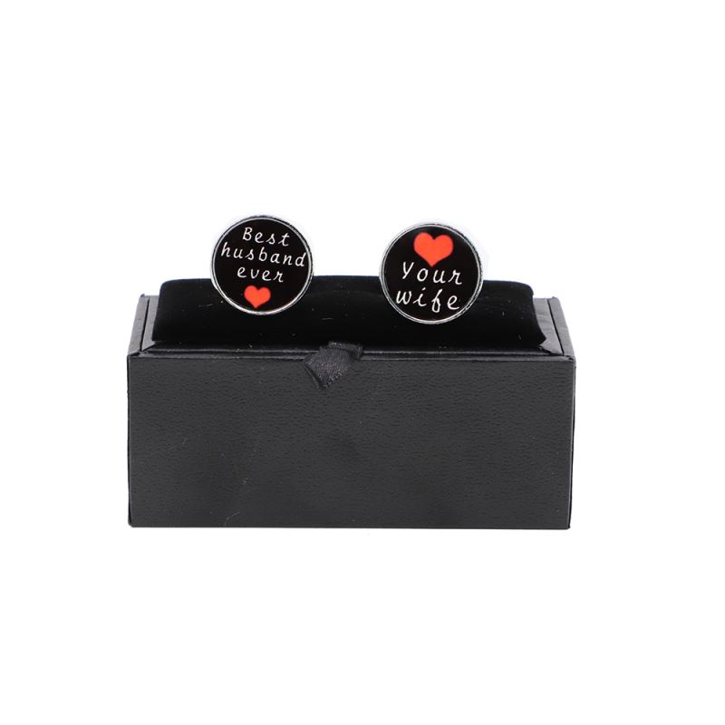 gift box sublimation cufflinks set