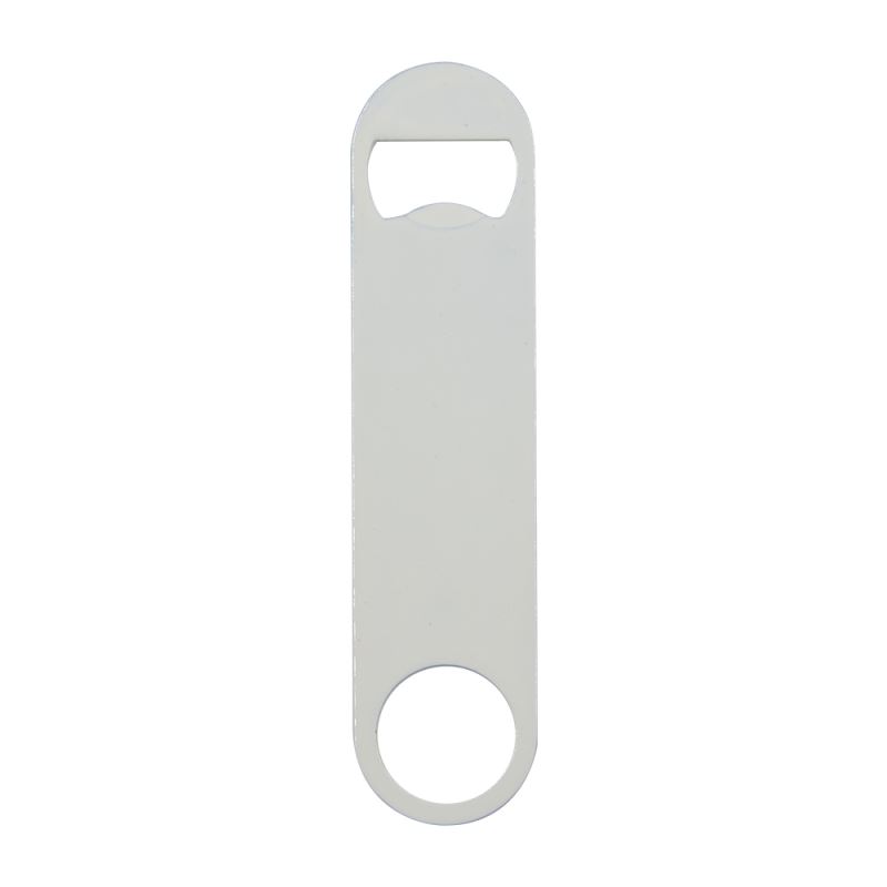 Stainless Steel Bottle Opener-Rectangle-White