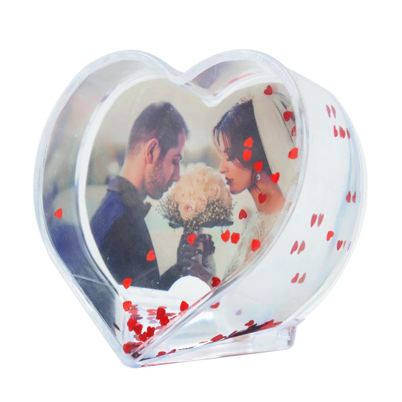 Acrylic Photo Block-Heart Shape