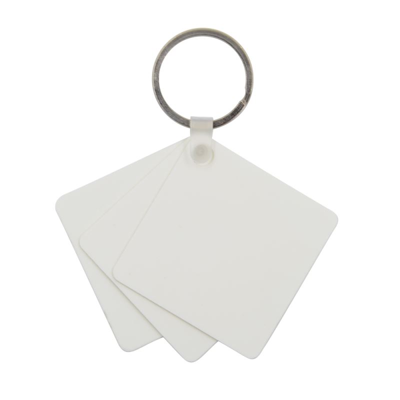 Plastic Key Chain Square Shape