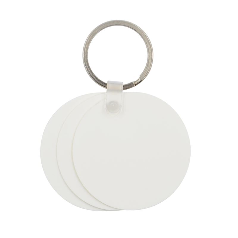 Plastic Key Chain Round Shape