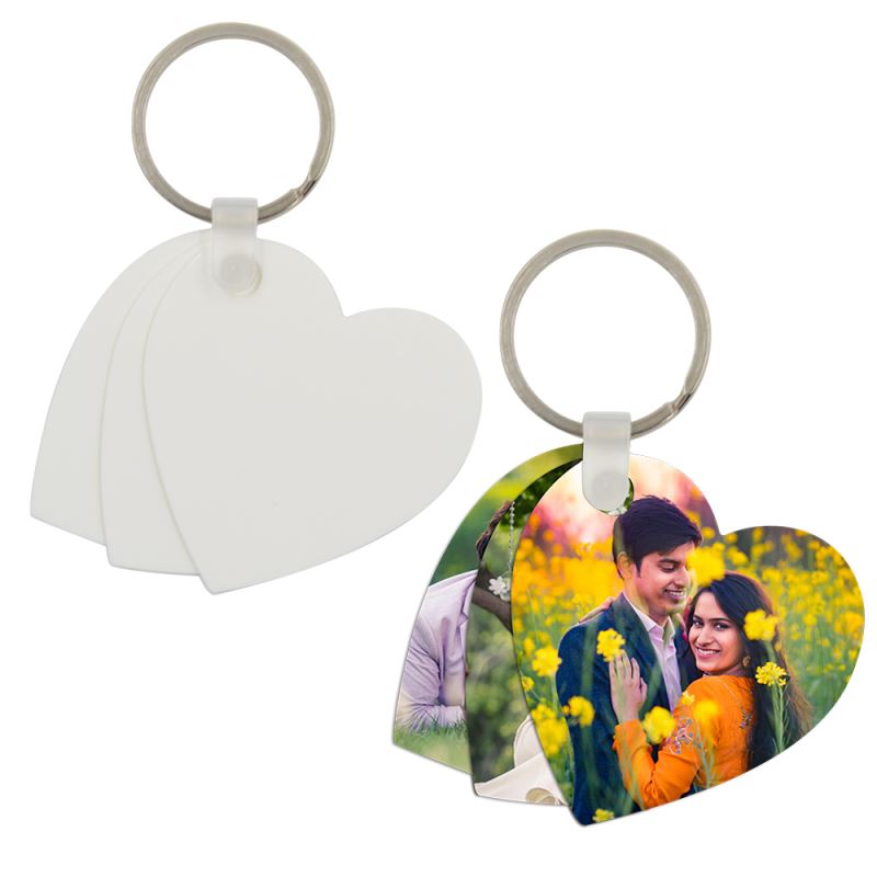 Plastic Key Chain Heart Shape