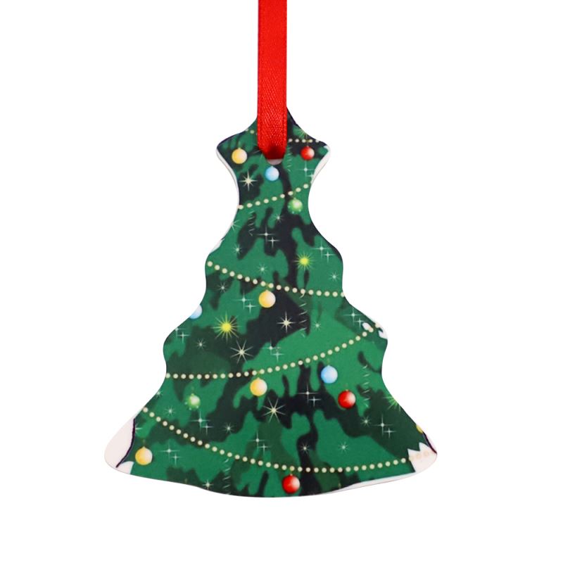 Sublimation Blank HPP Double-sided Ornaments-Tree-3