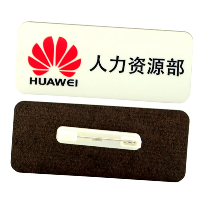 MDF Name Badge With Pin-Rectangle