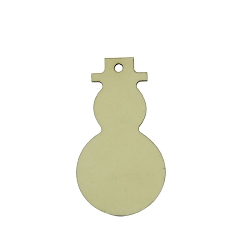 MDF Ornaments Snowman Shape