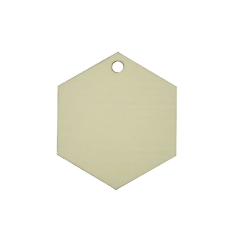 MDF Ornaments Hexagon Shape