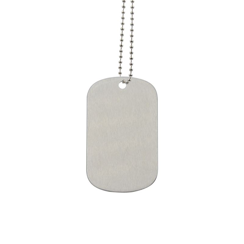 Stainless Steel Dog Tag-Sliver