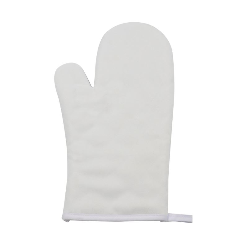White Canvas Oven Mit