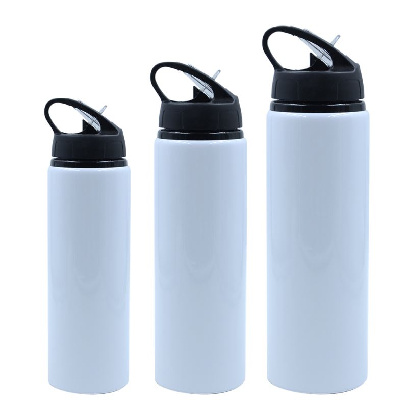 Portable Aluminium Bottle-500/600/750ml-White