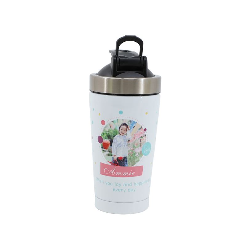 500ml Stainless Steel Bottle - White