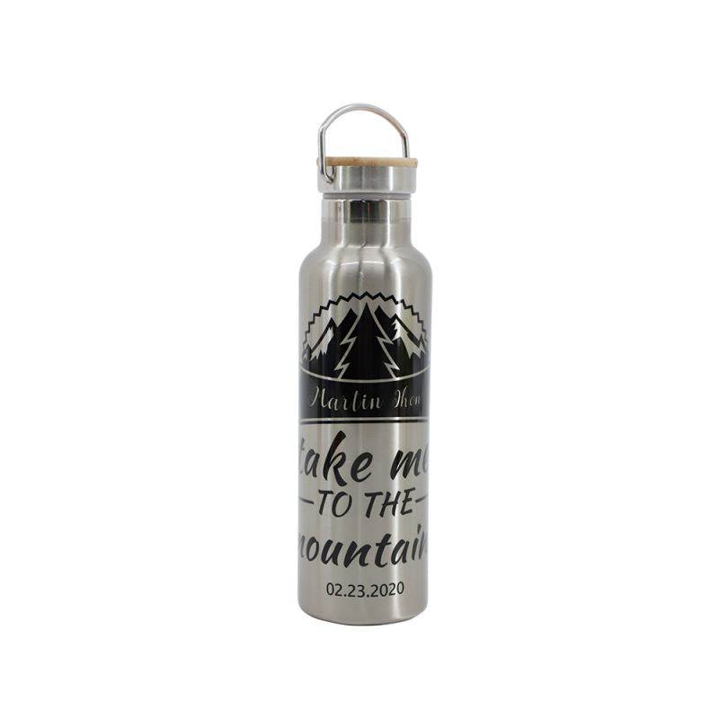 Portable Stainless Bottle 600ml - Silver