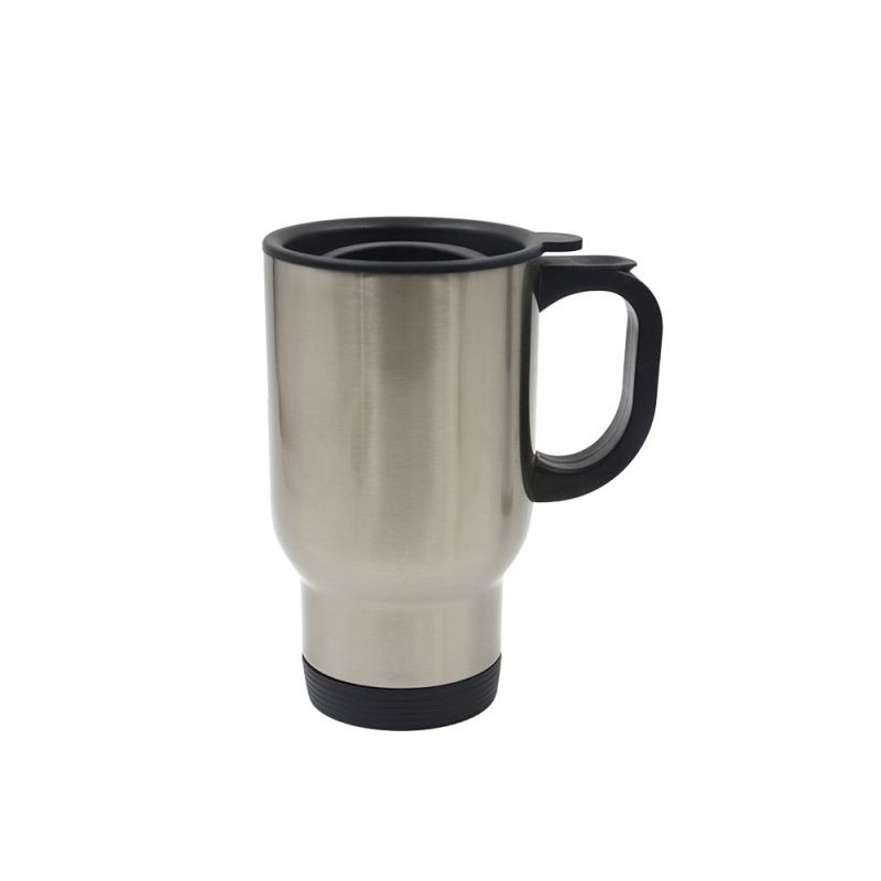 Stainless Steel Car Mug - Silver