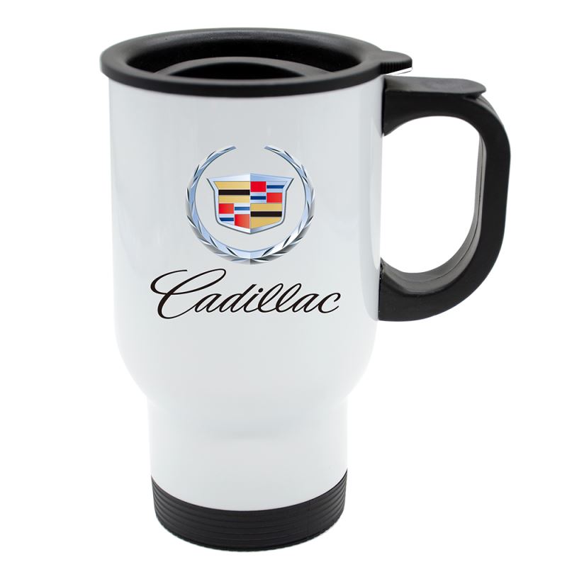 Stainless Steel Car Mug - White