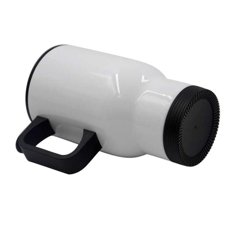 Stainless Steel Car Mug - White