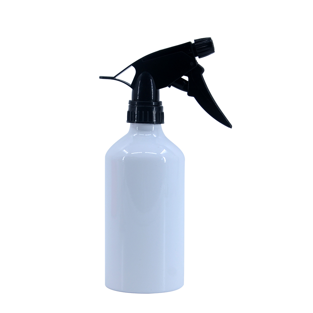 Aluminum Spray Water Bottle -White