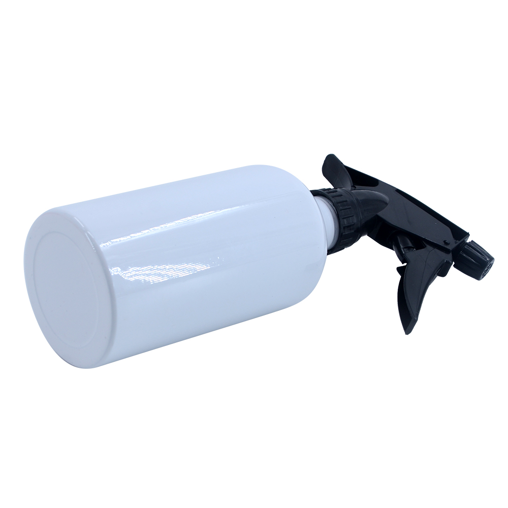 Aluminum Spray Water Bottle -White