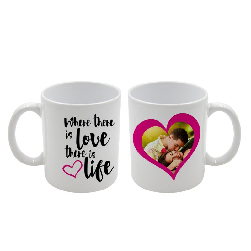 white sublimation mug