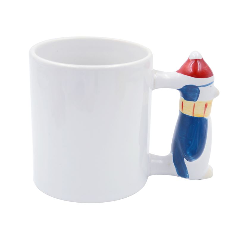 11oz Penguin Handle Mug