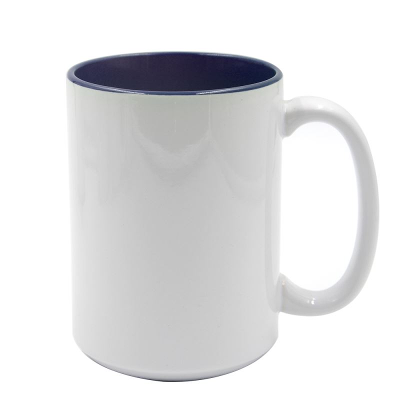 15oz Two Tone Color Mug-Dark Blue