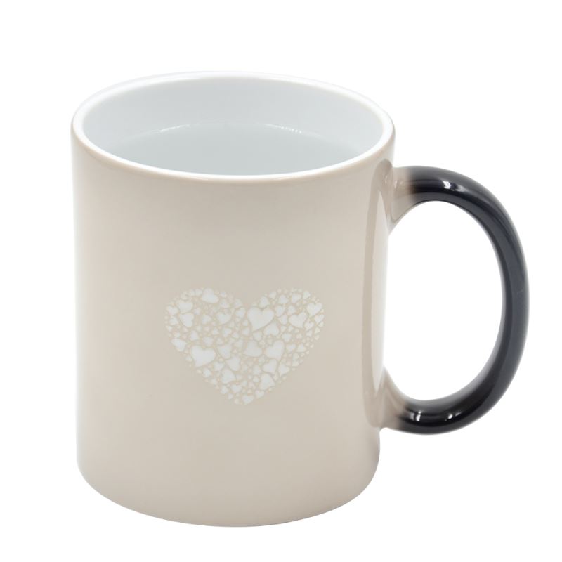 11OZ Full Color Change Mug with Heart（Glossy)