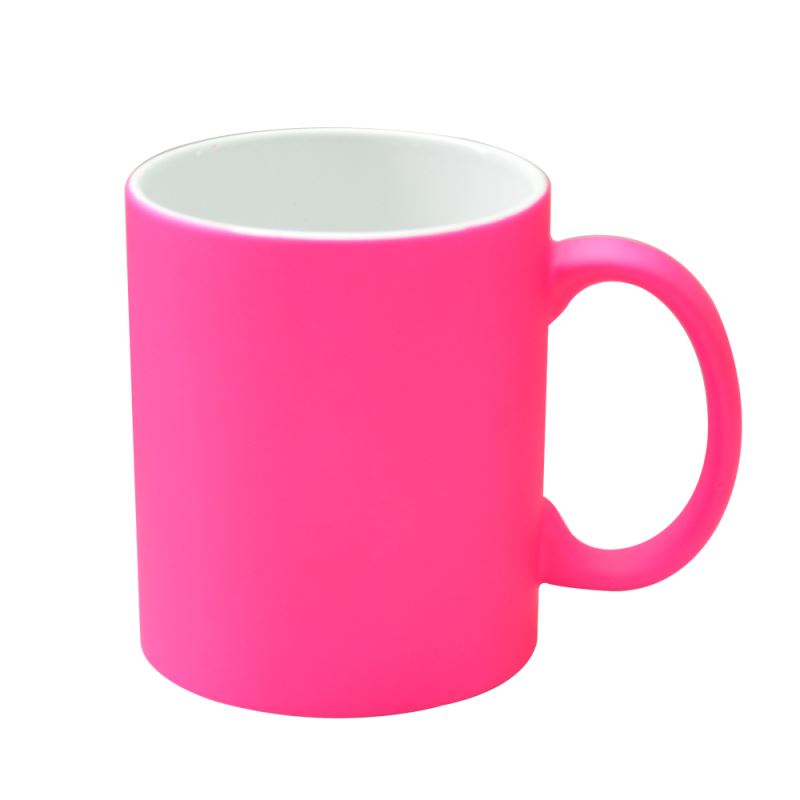 11oz Neon Color Mug Matt-Hot Pink