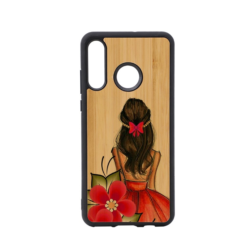 Sublimation TPU Phone Case with Bamboo for Huawei P30 Lite