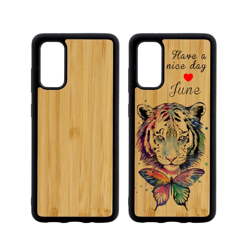 Sublimation TPU Phone Case with Bamboo for Samsung S20