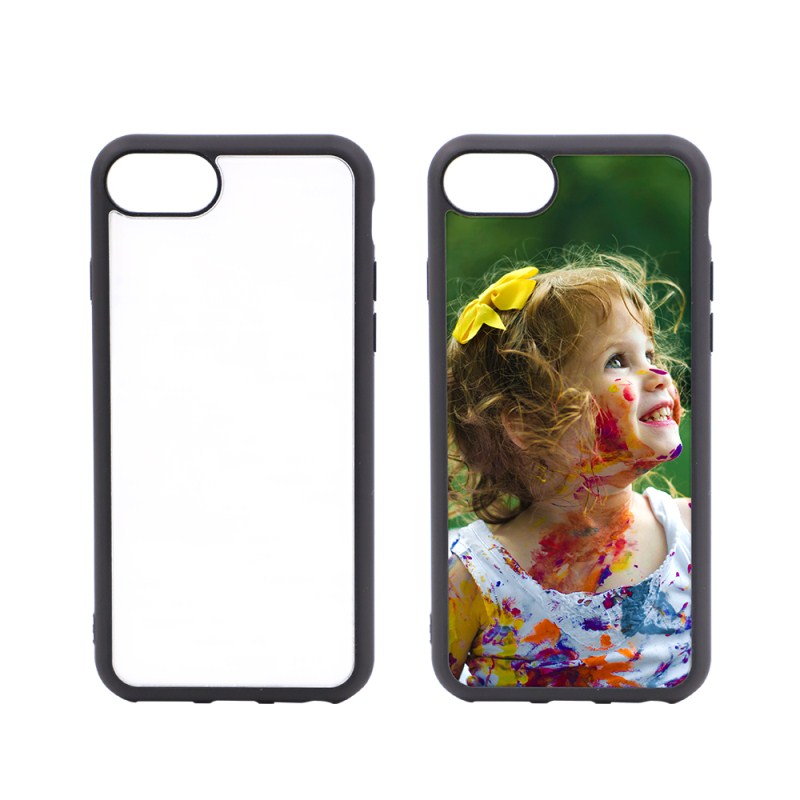 Tempered Glass Insert with TPU Phone Case for sublimation for iphone6/7/8